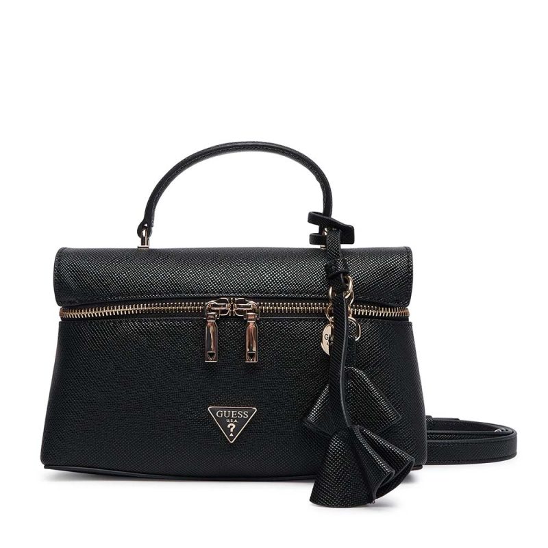 Poșetă crossbody femei Guess Danielle neagră cu logo 912POSSHWZG2227770N