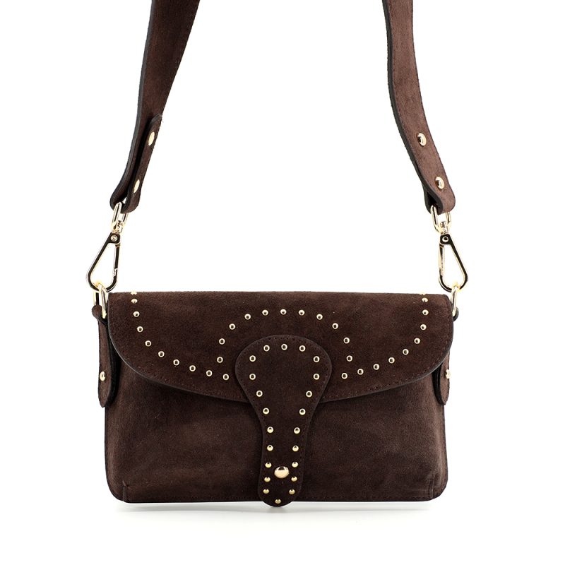 Poșetă crossbody femei Luca di Gioia maro din piele 144POSP3742VTDM
