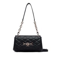 Poșetă satchel femei Guess Frances neagră cu logo 912POSSHWQG2241190N