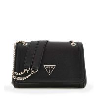 Poșetă satchel femei Guess Noelle II neagră cu logo 912POSSHWZG9672210N