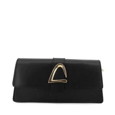 Poșetă satchel femei Luca di Gioia neagră din piele 245POSP26113N
