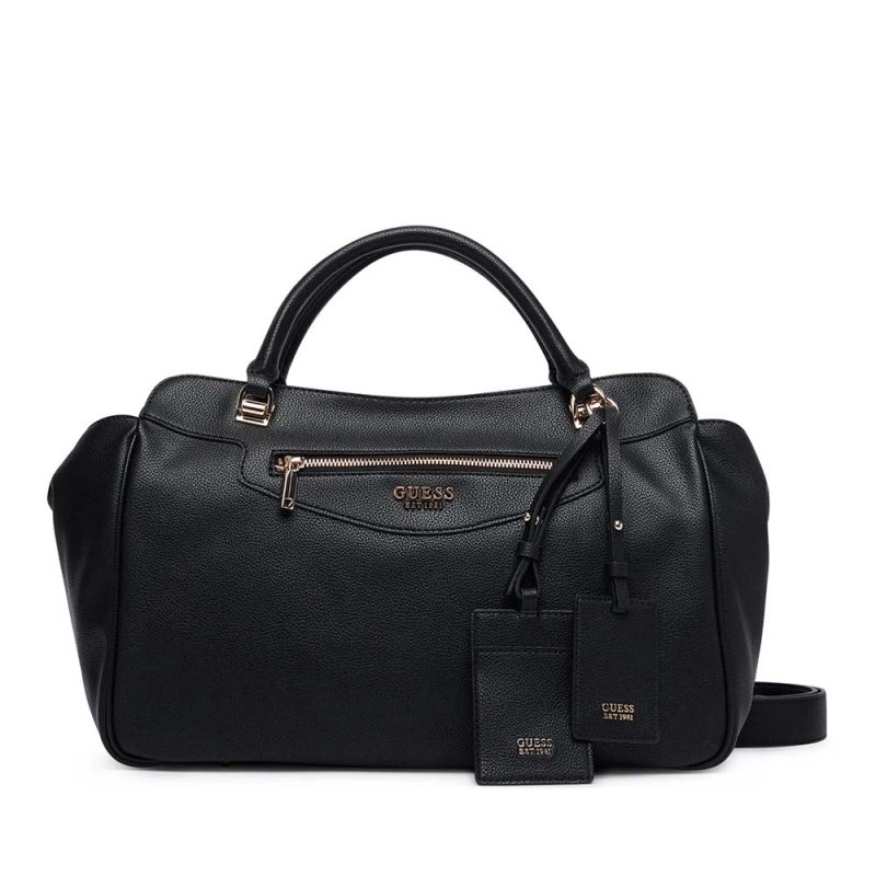Poșetă tote femei Guess Antonia neagră cu logo 912POSSHWBG2183060N