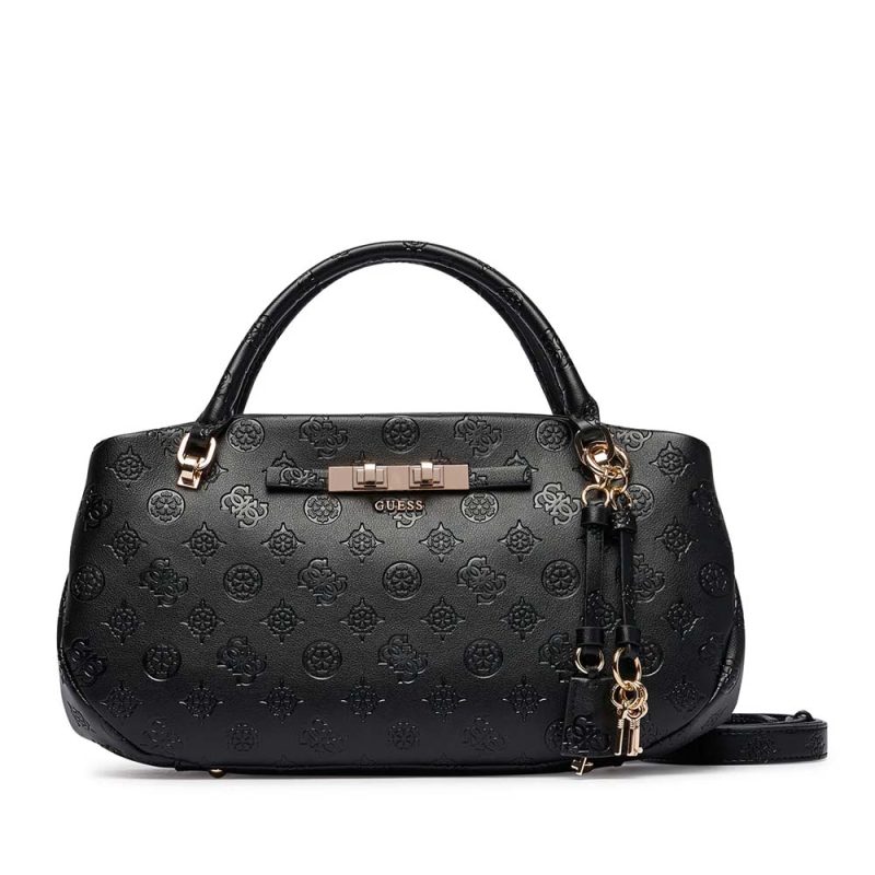 Poșetă tote femei Guess Carmella neagră cu logo 912POSSHWPD2225060N