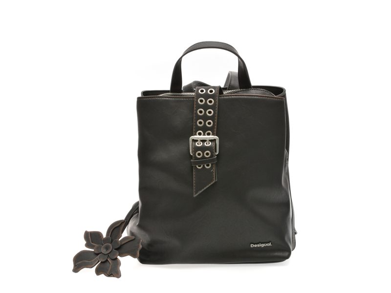 Rucsac DESIGUAL maro, SAKP11, din piele ecologica