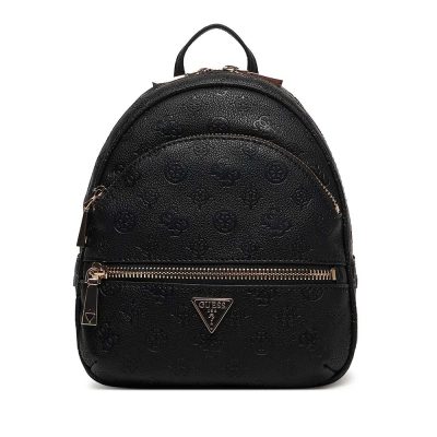 Rucsac femei Guess Manhatan II negru  cu logo frontal 912rucshwpd7118320n
