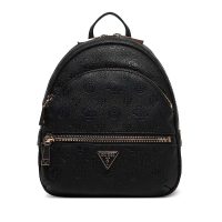 Rucsac femei Guess Manhatan II negru  cu logo frontal 912rucshwpd7118320n