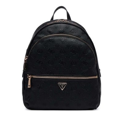 Rucsac femei Guess Manhatan II negru  cu logo frontal 912RUCSHWPD7118330N