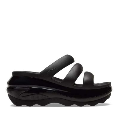 Saboți femei CROCS Mega Crush Triple Strap negri 3909DSL209842N