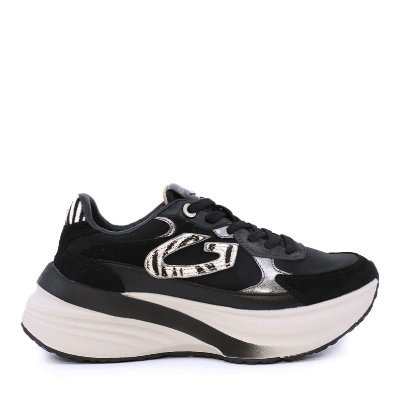 Sneakers femei Alberto Guardiani Astra Safari negri 812DP62540N
