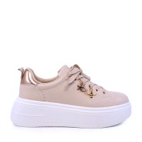 Sneakers femei Benvenuti bej din piele cu accesorii detașabile  2041DP2463BE