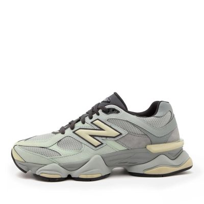 Sneakers femei New Balance 9060 verzi din piele și textil  2872DPS906038FV