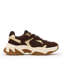 Sneakers femei Steve Madden maro din piele și textil   1461DPAMPLEVM