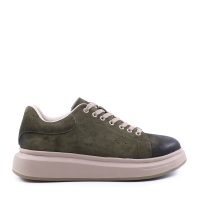 Sneakers ușori bărbați Benvenuti verzi din piele întoarsă  3852bp312vv