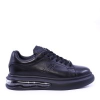Sneakers ușori bărbați Enzo Bertini negri din piele 3662BP413N