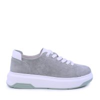 Sneakers ușori femei Benvenuti verzi din piele întoarsă 1991DP2210VV