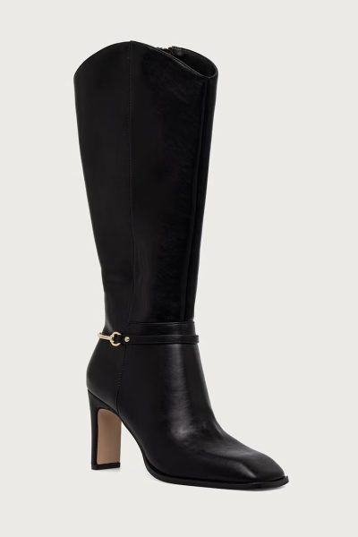 Steve Madden  cizme cu toc pentru femei din piele Shield