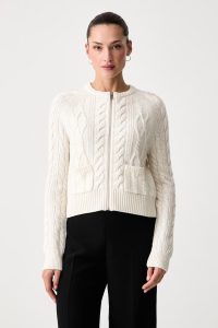Tommy Hilfiger  pulover cu fermoar pentru femei cu lână