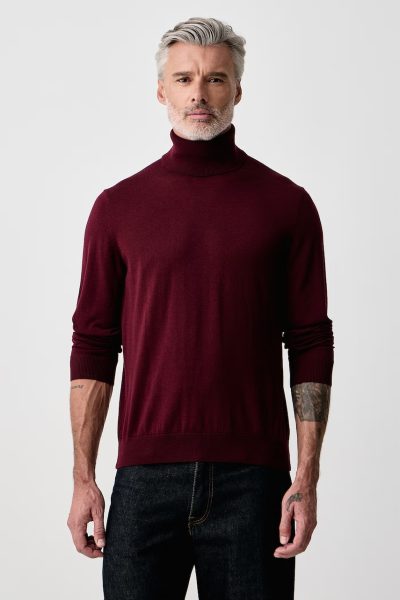 Tommy Hilfiger  pulover cu guler înalt bărbătesc din lână