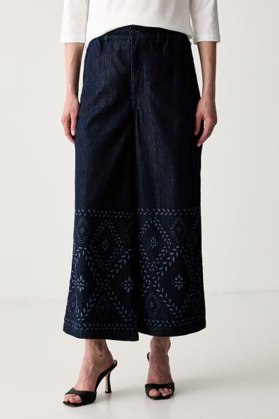 Weekend Max Mara  blugi wide leg pentru femei WKDLAMPADA