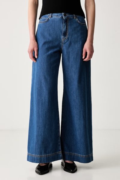 Weekend Max Mara  blugi wide leg pentru femei WKDVEGA