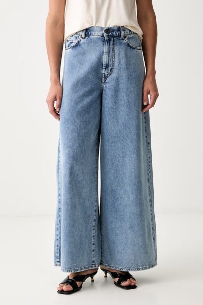 Weekend Max Mara  blugi wide leg pentru femei WKDZATTERA